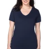 T-Shirt mit V-Ausschnitt<sheego Hot