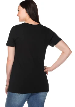 T-Shirt mit V-Ausschnitt<sheego Best
