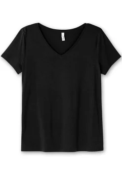 T-Shirt mit V-Ausschnitt<sheego Best