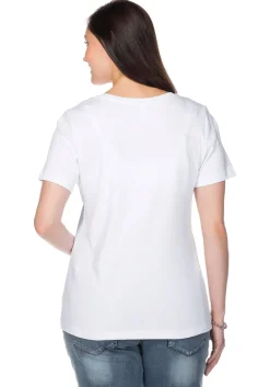 T-Shirt mit V-Ausschnitt, in Rippqualität<sheego Best