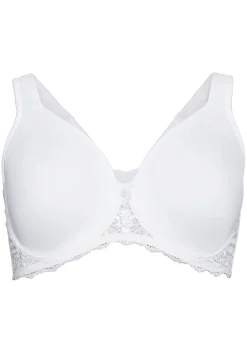 T-Shirt-BH mit Spitze und nahtlosen Cups<sheego Outlet