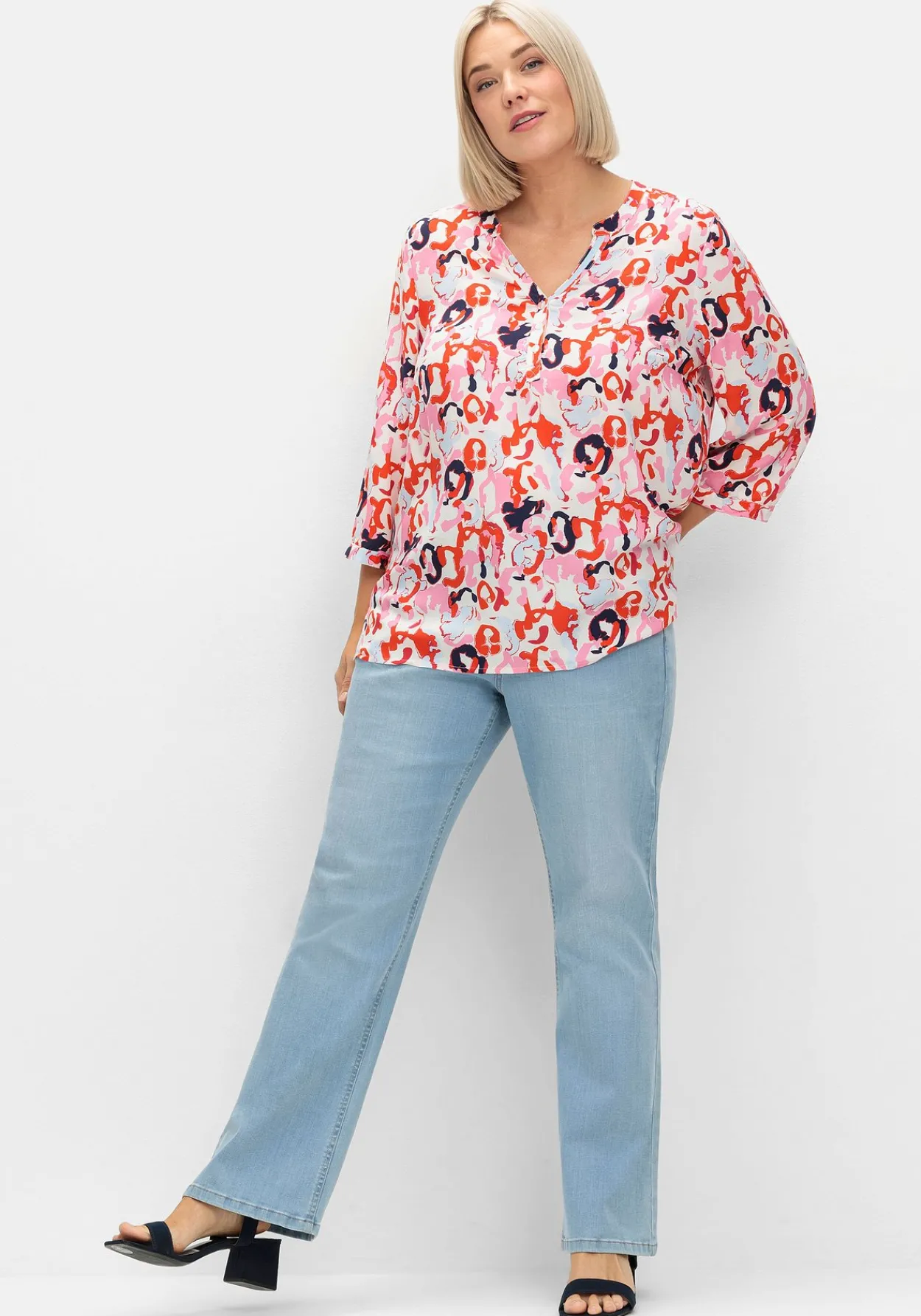 Tunika im Doppelpack, uni und gemustert<sheego Fashion