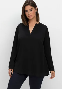 Tunika im Lagenlook aus Chiffon und Jersey<sheego Discount