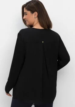 Tunika im Lagenlook aus Chiffon und Jersey<sheego Discount