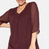 Tunika im Layerlook, mit Chiffon<sheego Online