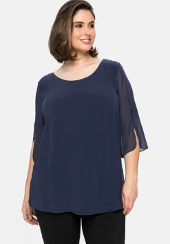 Tunika im Layerlook mit Chiffon<sheego Sale