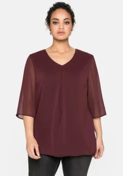 Tunika im Layerlook, mit Chiffon<sheego Online