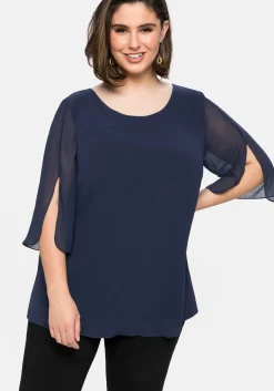 Tunika im Layerlook mit Chiffon<sheego Sale