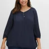 Tunika in Crinkle-Optik, mit Saum-Gummizug<sheego Online