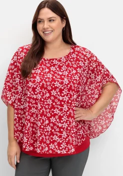 Tunika in Layeroptik, mit Blumenprint<sheego Best