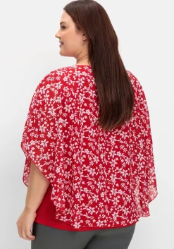 Tunika in Layeroptik, mit Blumenprint<sheego Best