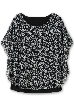 Tunika in Layeroptik, mit Blumenprint<sheego New
