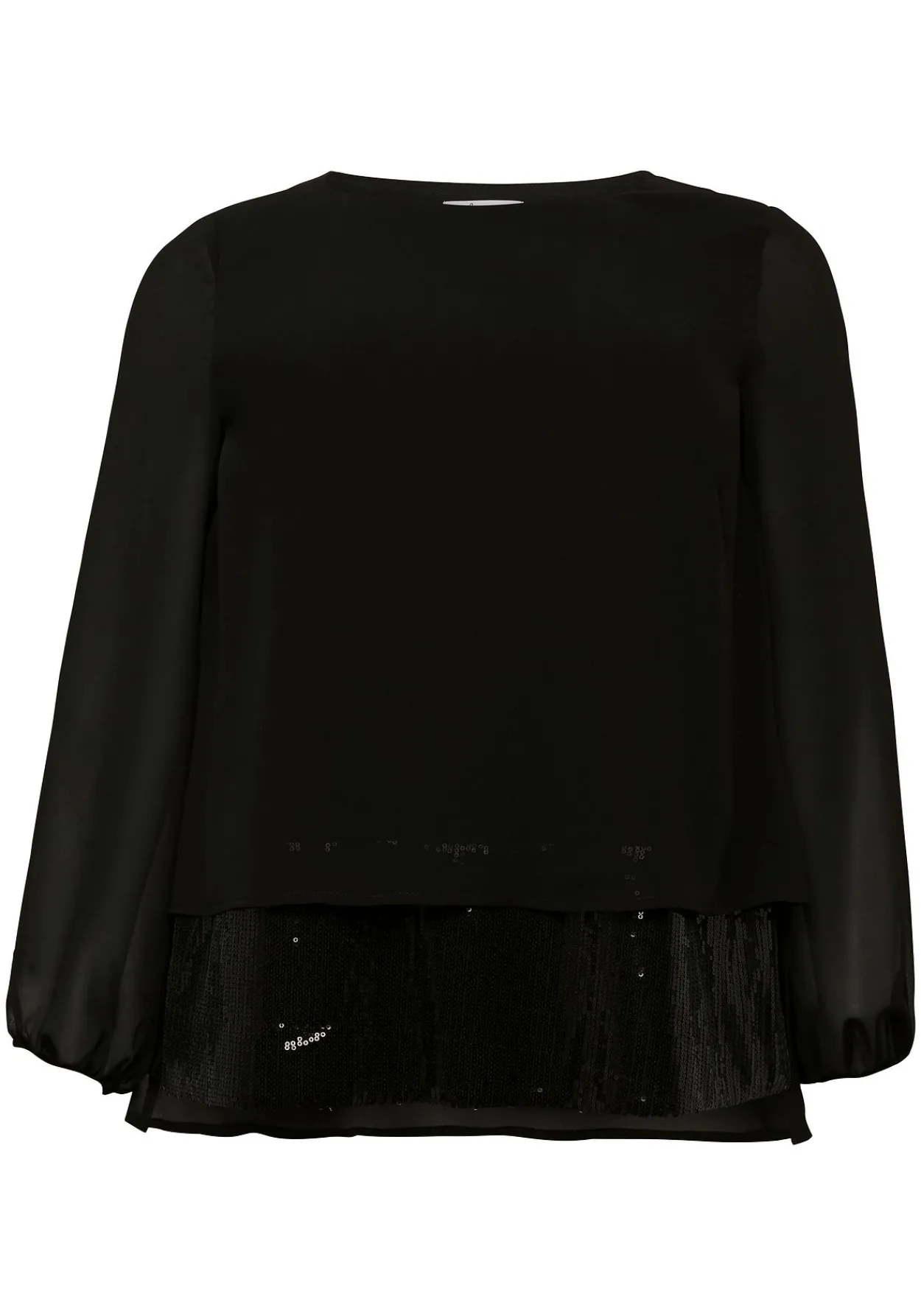 Tunika 2-in-1 Optik, mit Pailletten am Saum, aus Chiffon<sheego Outlet