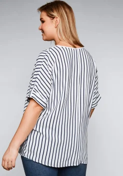 Tunika in Oversized-Form mit Streifen<sheego Online