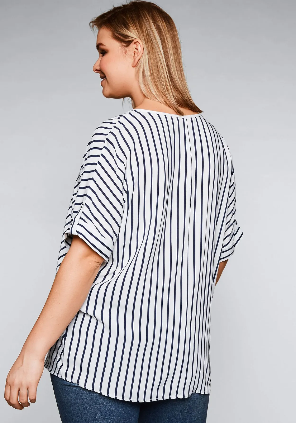 Tunika in Oversized-Form mit Streifen<sheego Online