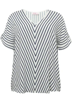 Tunika in Oversized-Form mit Streifen<sheego Online