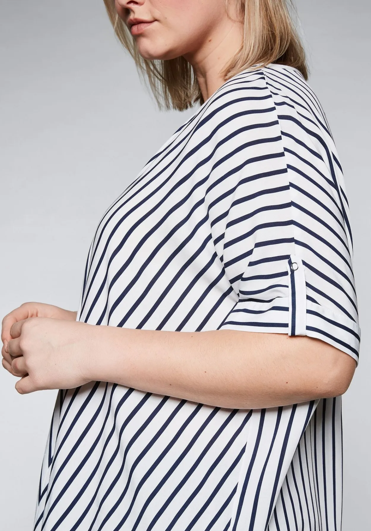 Tunika in Oversized-Form mit Streifen<sheego Online
