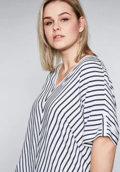 Tunika in Oversized-Form mit Streifen<sheego Online