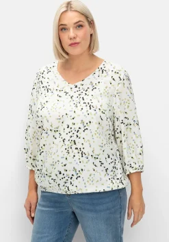 Tunika in Schlupfform, mit Blumenprint<sheego Online