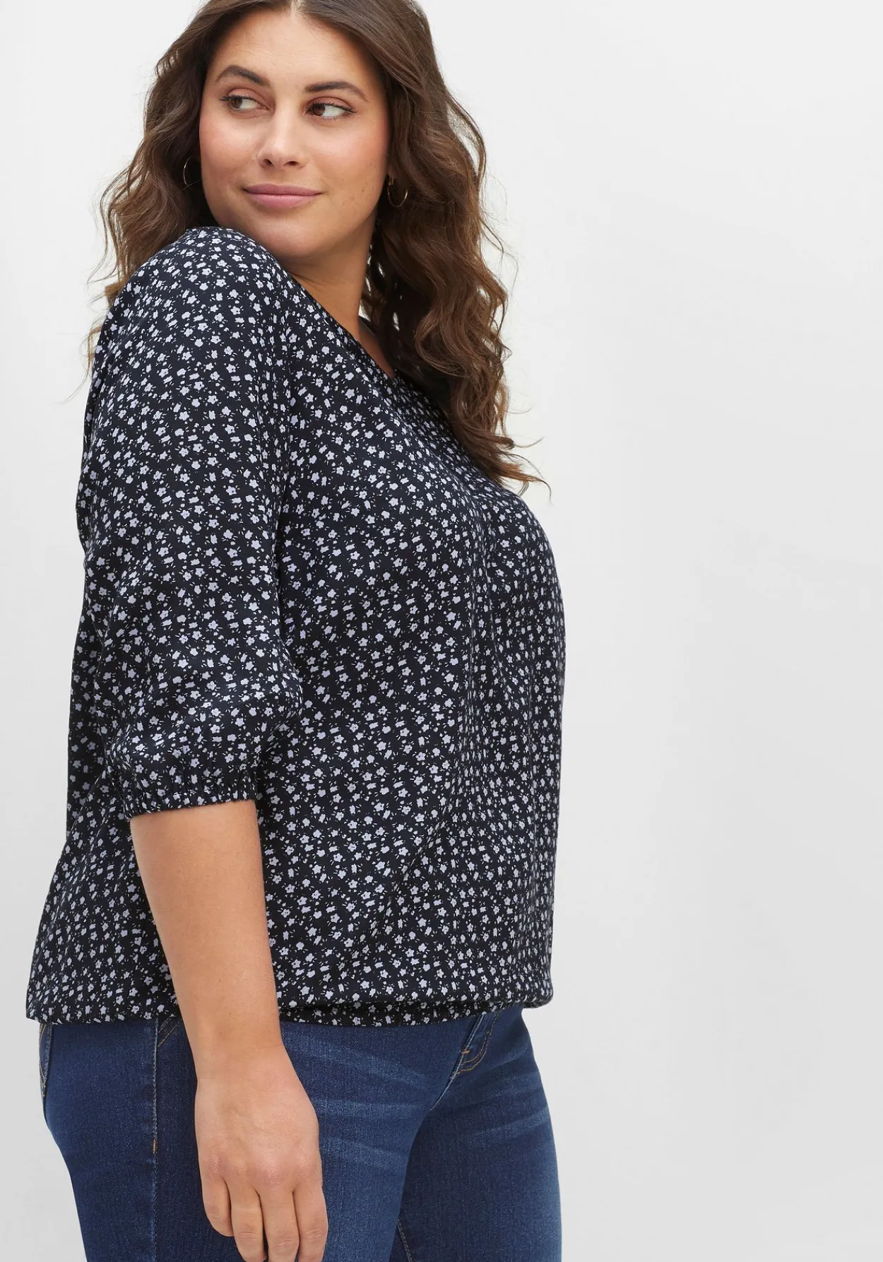 Tunika in Schlupfform, mit Blumenprint<sheego Best