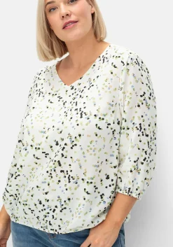 Tunika in Schlupfform, mit Blumenprint<sheego Online