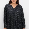 Tunika mit Alloverdruck und Kellerfalte<sheego Fashion