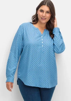 Tunika mit Alloverdruck und Krempelärmeln<sheego x Collection L. Sale