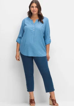 Tunika mit Alloverdruck und Krempelärmeln<sheego x Collection L. Sale