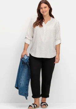 Tunika mit Alloverdruck und Krempelärmeln<sheego x Collection L. Sale