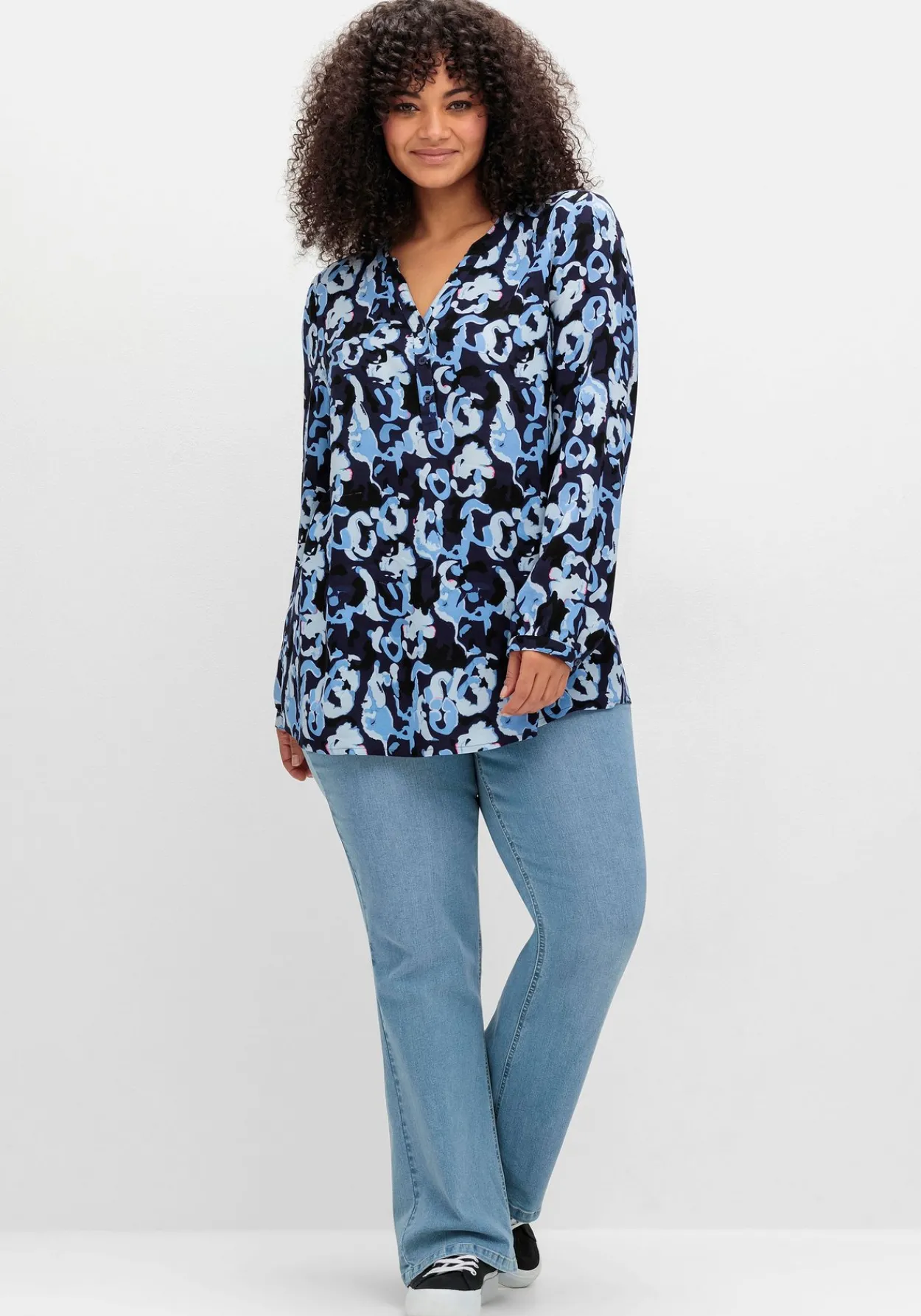 Tunika mit Alloverprint<sheego Outlet
