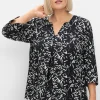 Tunika mit 3/4-Arm und Alloverprint<sheego Online