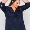 Tunika mit 3/4-Arm und gerundetem Saum<sheego Sale