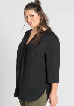 Tunika mit 3/4-Arm und gerundetem Saum<sheego Clearance