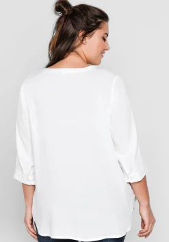 Tunika mit 3/4-Arm und gerundetem Saum<sheego Sale