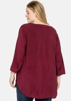 Tunika mit 3/4-Arm und gerundetem Saum<sheego Clearance