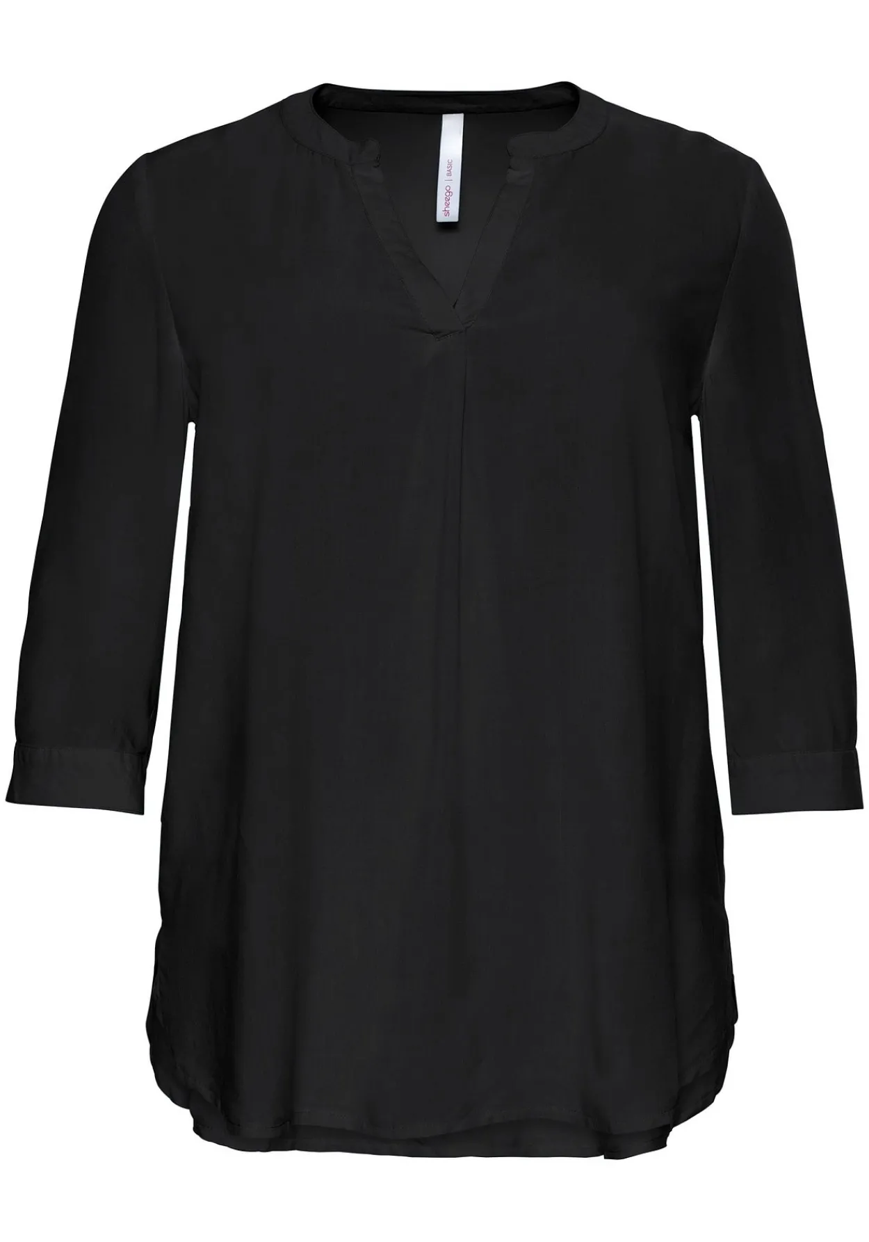 Tunika mit 3/4-Arm und gerundetem Saum<sheego Clearance