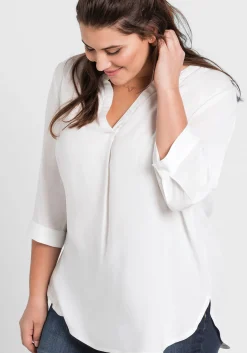 Tunika mit 3/4-Arm und gerundetem Saum<sheego Sale