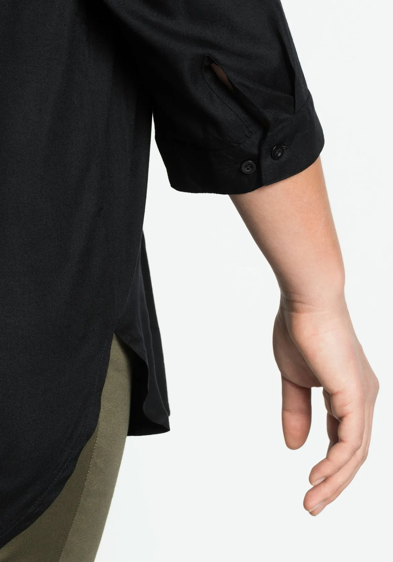 Tunika mit 3/4-Arm und gerundetem Saum<sheego Clearance