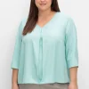 Tunika mit 3/4-Arm und Plisseefalten hinten<sheego Fashion