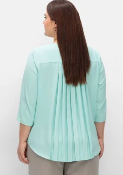 Tunika mit 3/4-Arm und Plisseefalten hinten<sheego Fashion