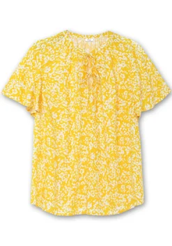 Tunika mit Blütenprint und V-Ausschnitt<sheego Discount