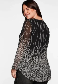 Tunika mit Blumendruck, in Chiffon-Qualität<sheego by Joe Browns Outlet