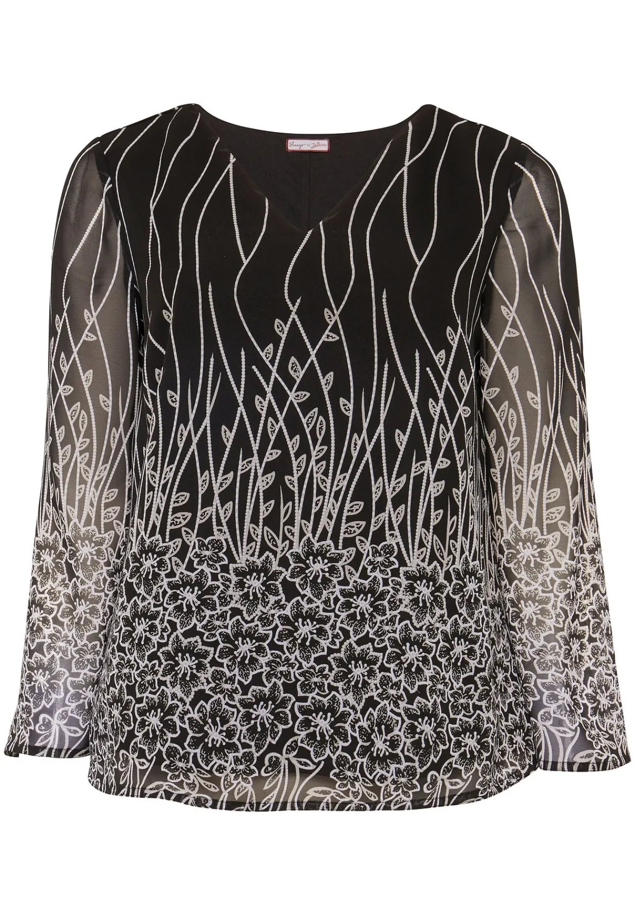Tunika mit Blumendruck, in Chiffon-Qualität<sheego by Joe Browns Outlet