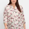 Tunika mit Blumendruck und 3/4-Ärmeln<sheego Sale