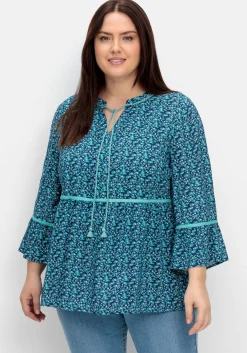Tunika mit Blumenprint und 3/4-Arm<sheego New