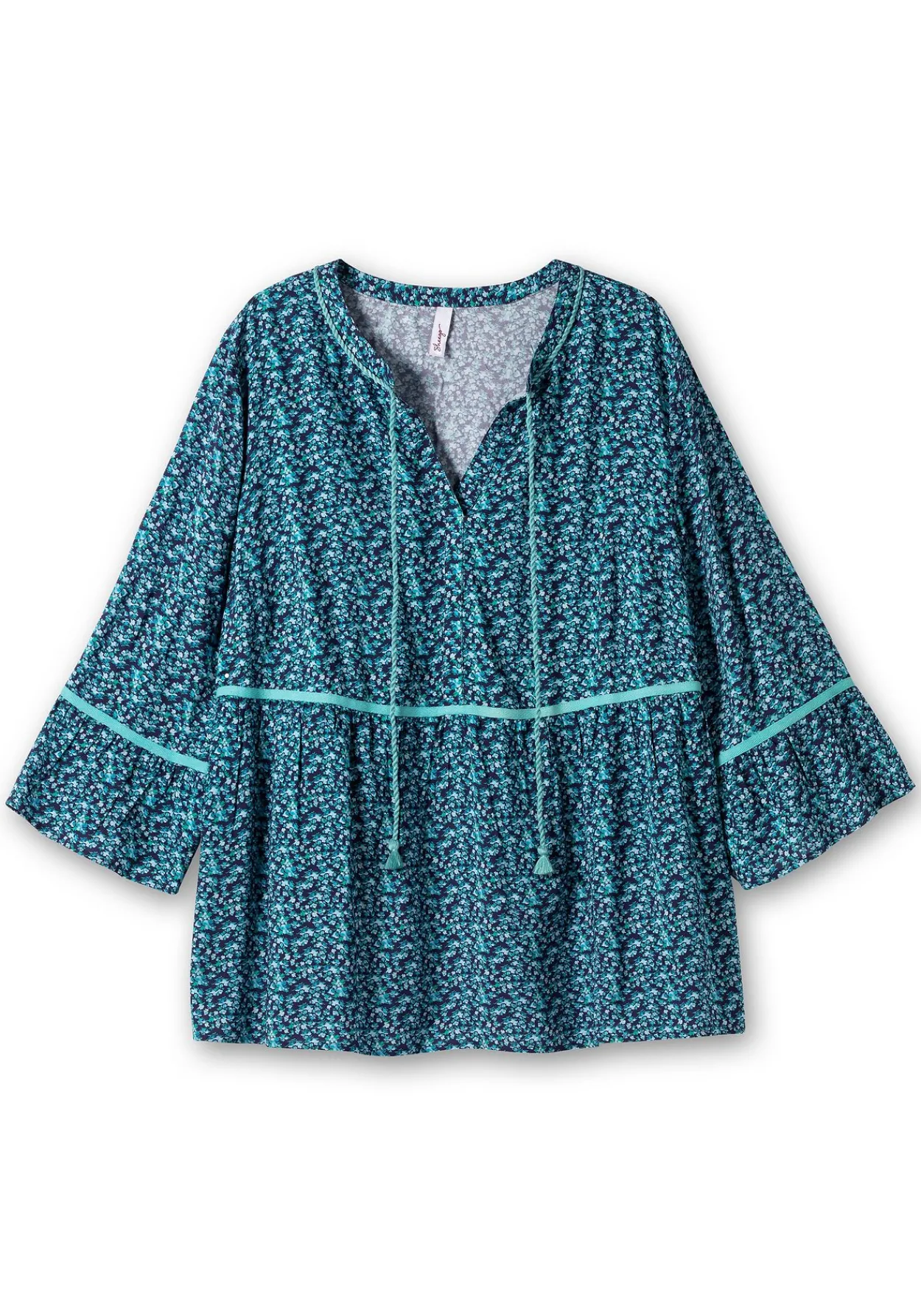 Tunika mit Blumenprint und 3/4-Arm<sheego New