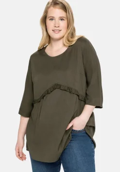 Tunika mit dekorativer Rüsche an der Taille<sheego Fashion