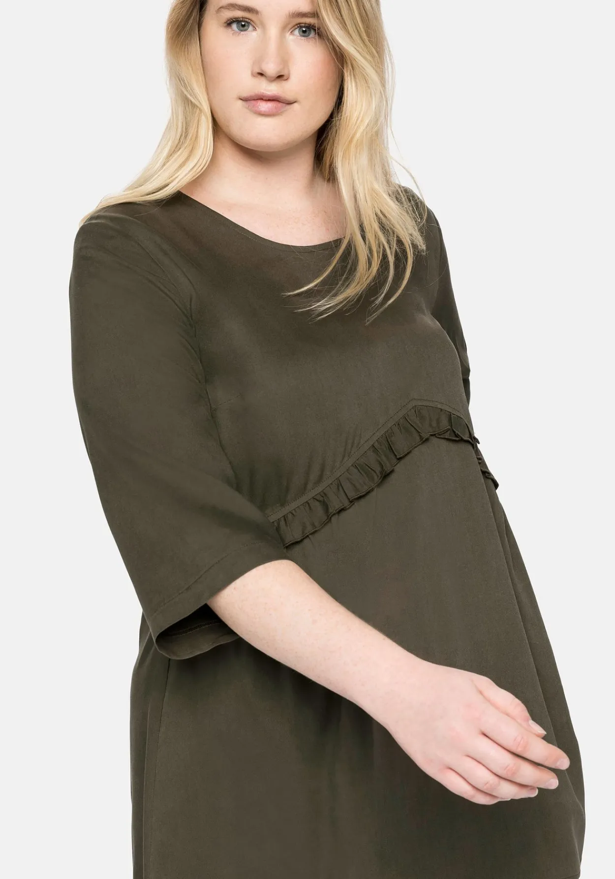 Tunika mit dekorativer Rüsche an der Taille<sheego Fashion