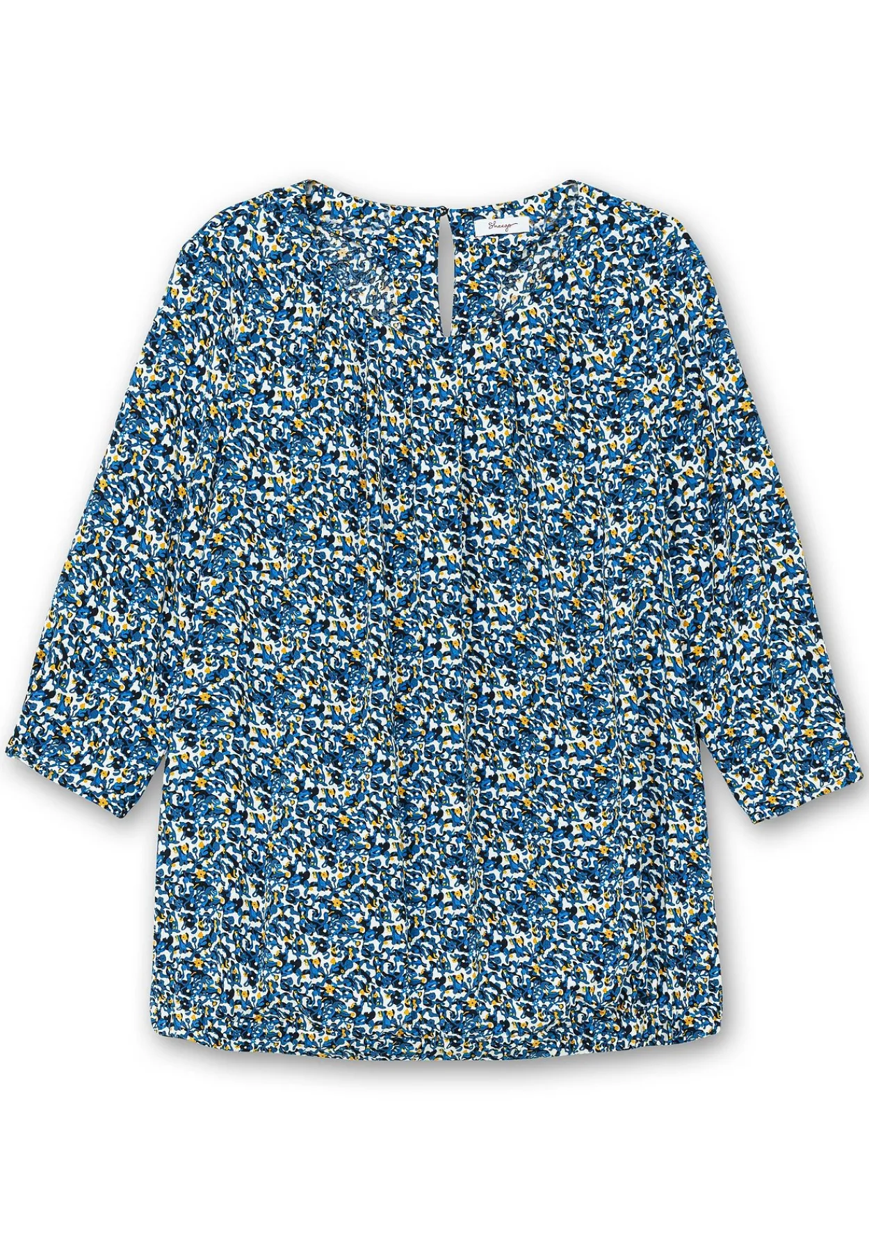 Tunika mit gelegten Falten und Minimalprint<sheego New