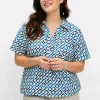 Tunika mit Grafikprint und Gummizugbund<sheego Discount